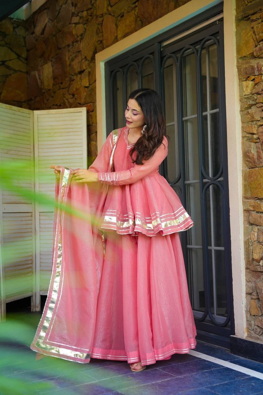 Sharvee Leher Petal Sharara Set