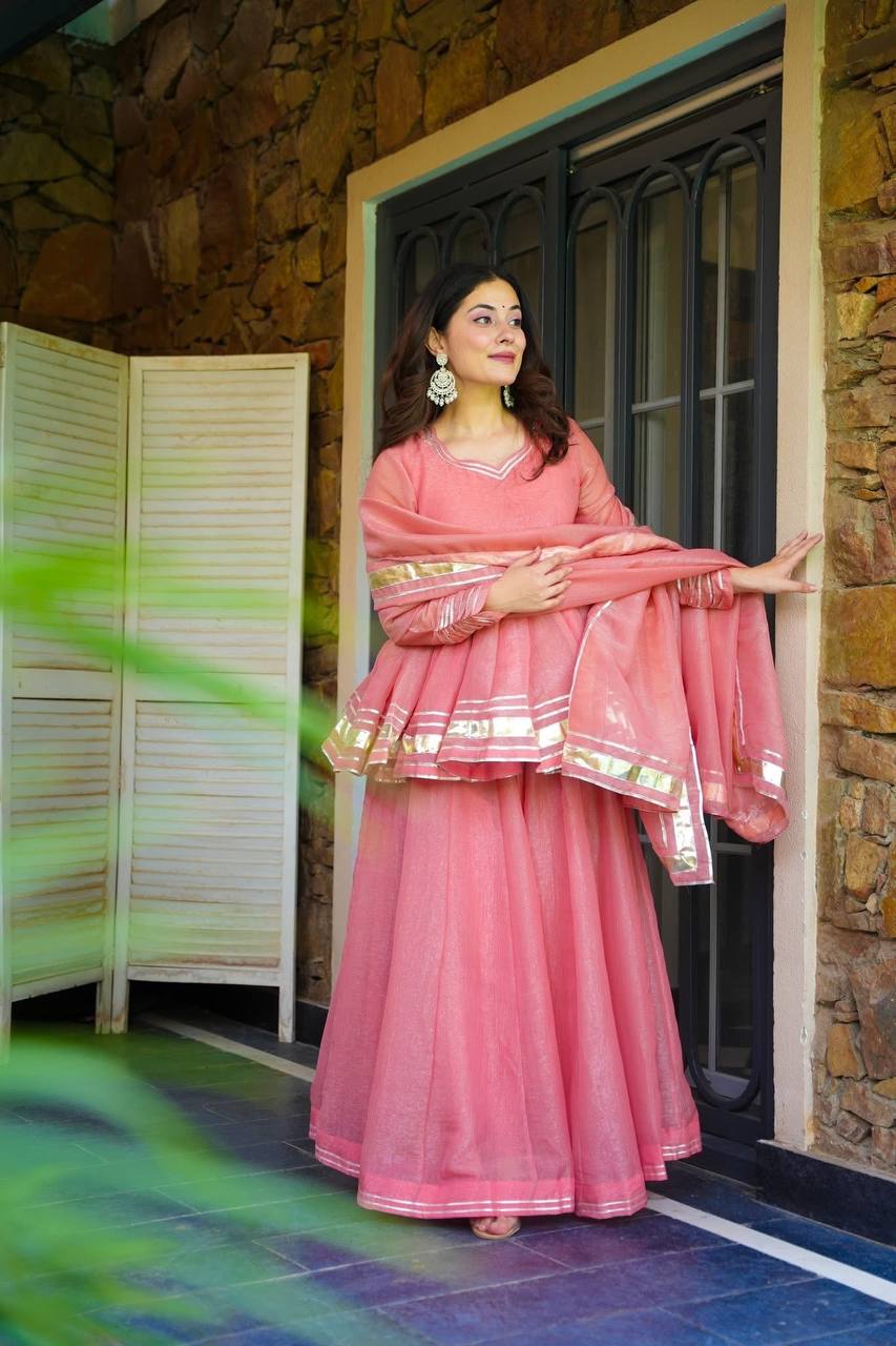Sharvee Leher Petal Sharara Set