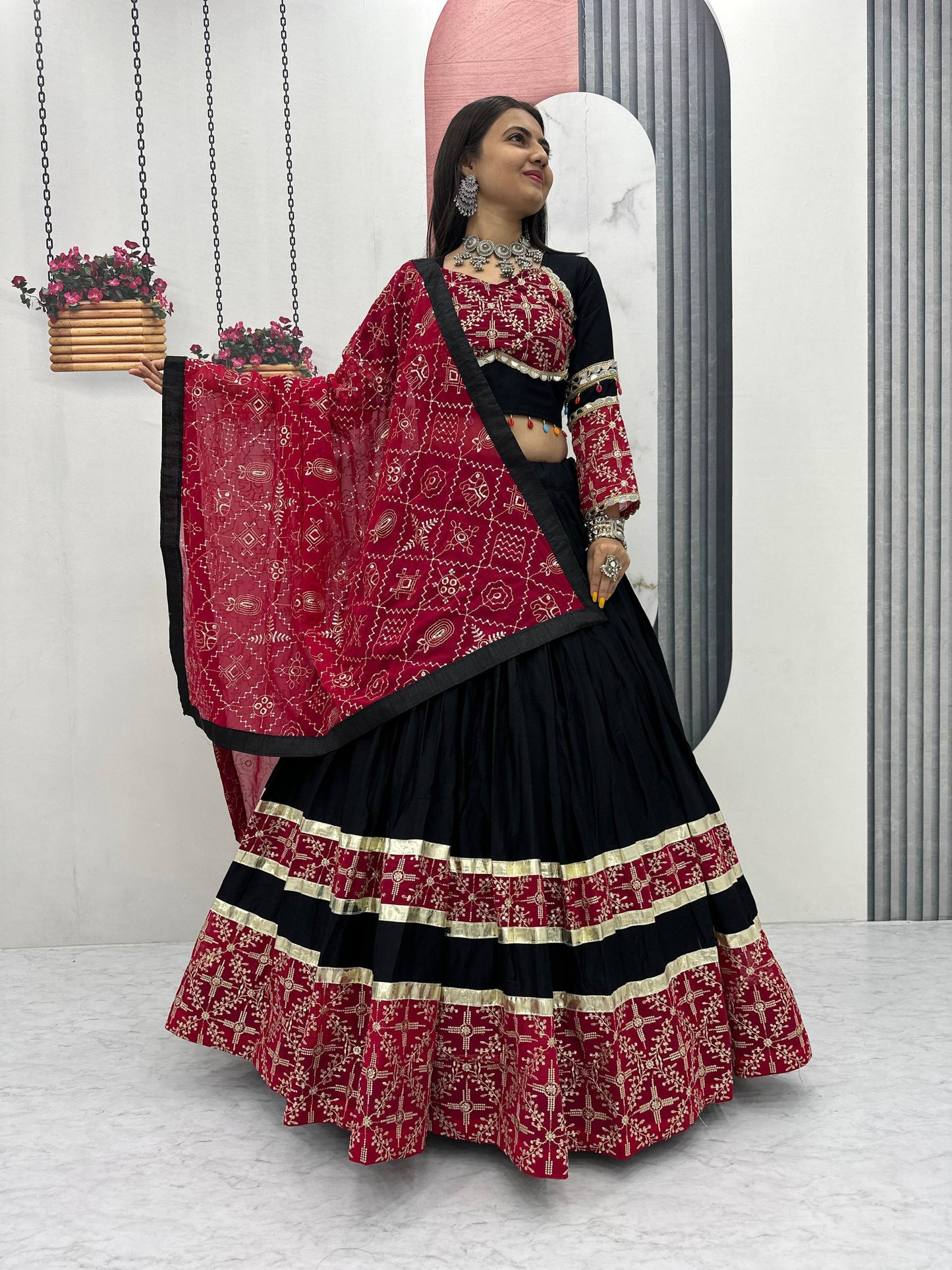 Vanya Black Beauty Navratri Lehenga Set