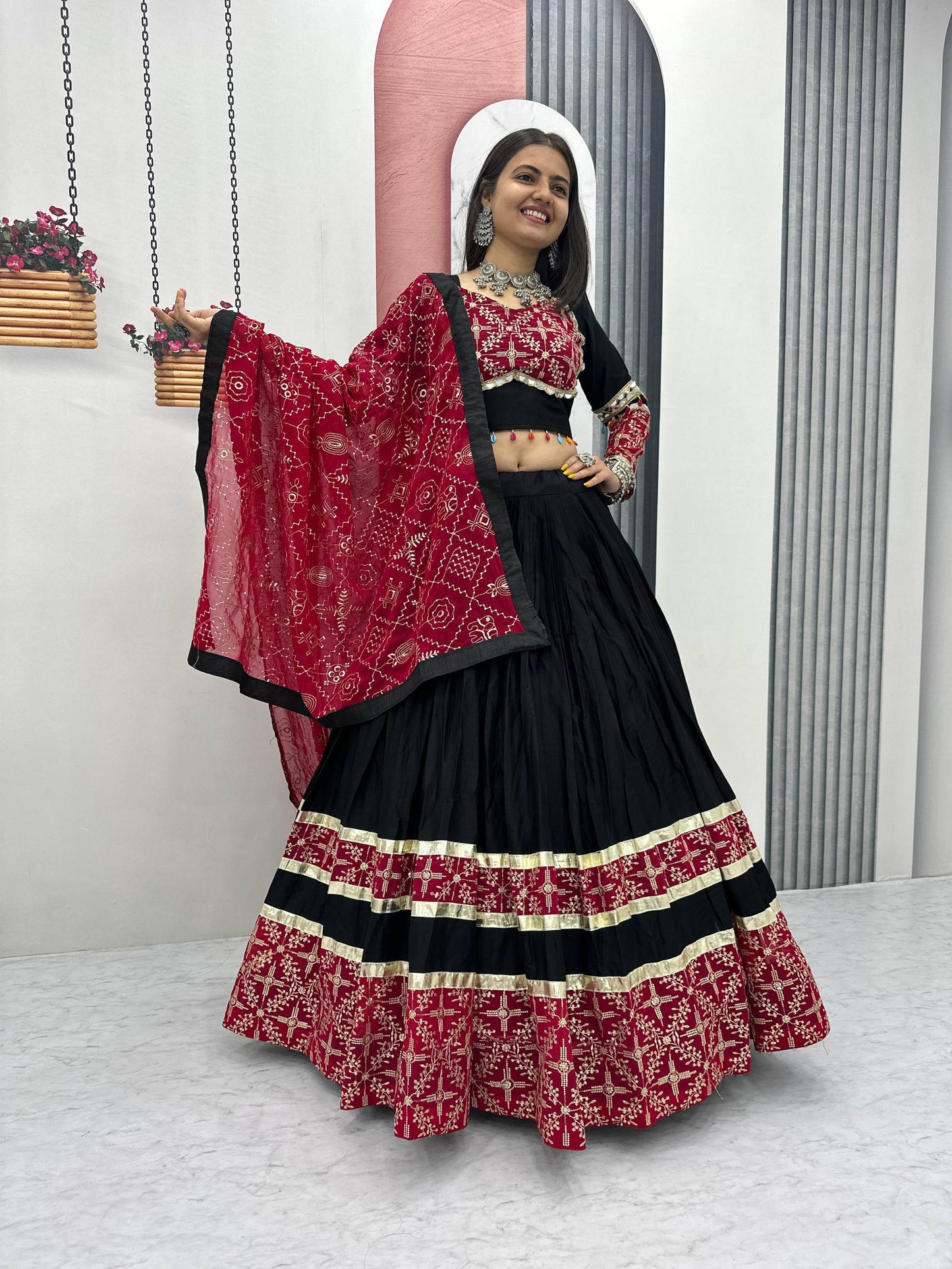 Vanya Black Beauty Navratri Lehenga Set