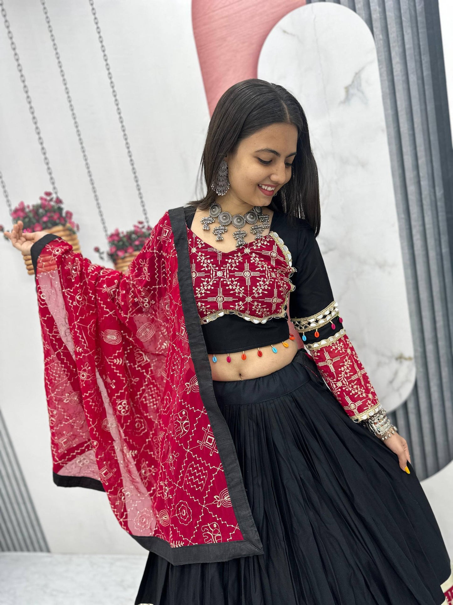 Vanya Black Beauty Navratri Lehenga Set
