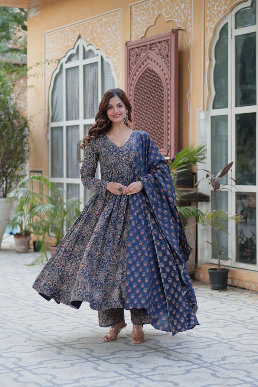 Advika Ivory Pure Cotton Suit Set