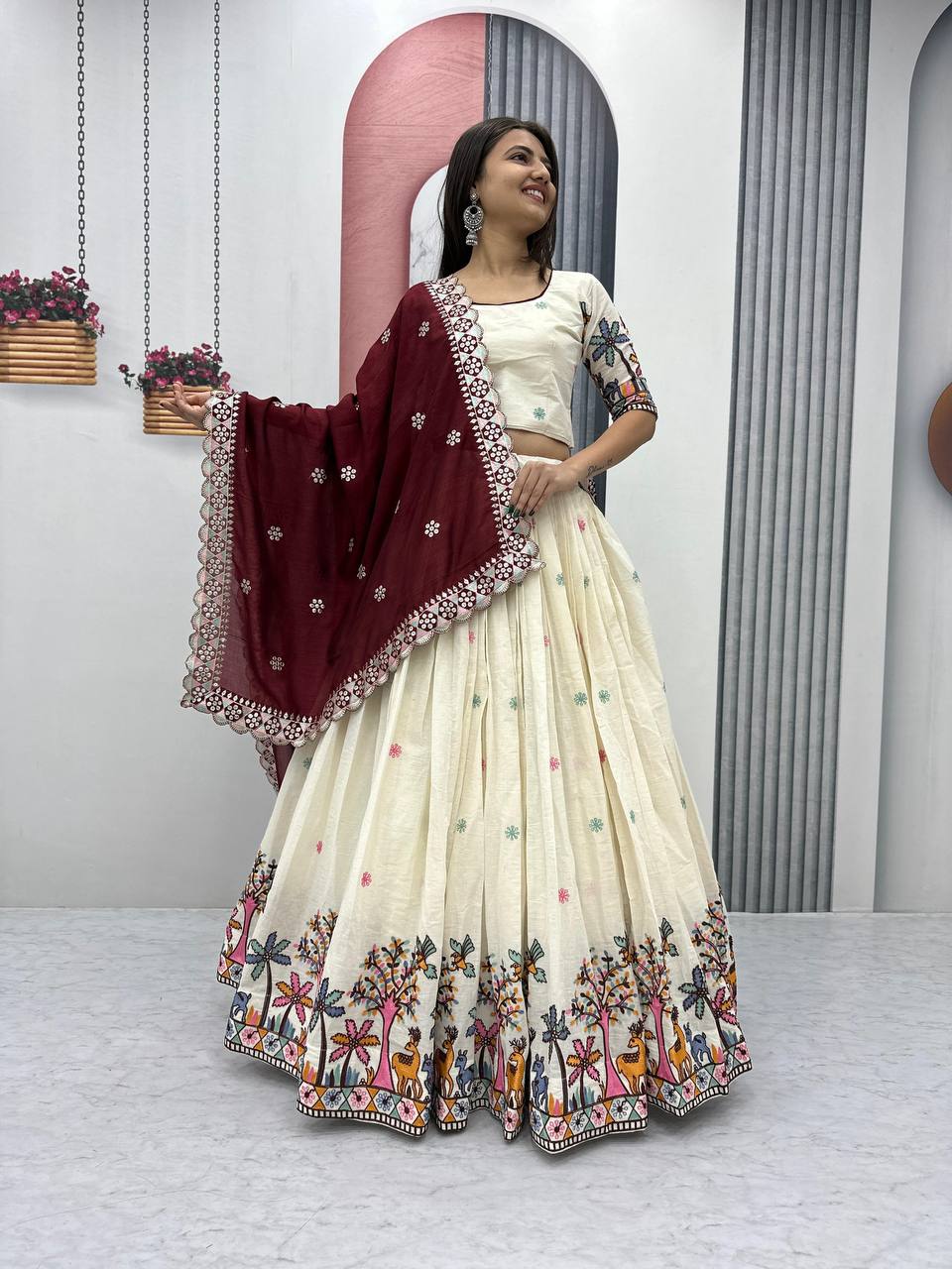Varnika Pure Cotton Festival Lehenga Choli