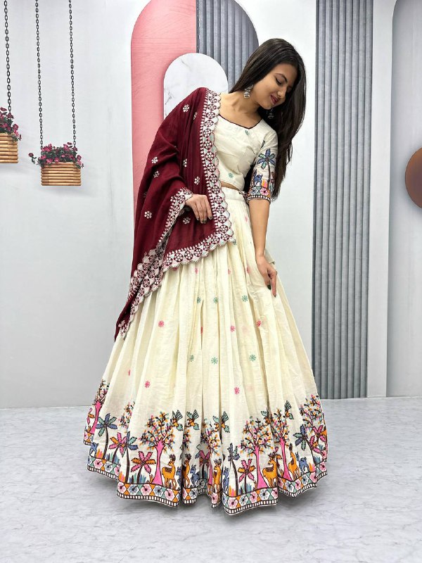 Varnika Pure Cotton Festival Lehenga Choli
