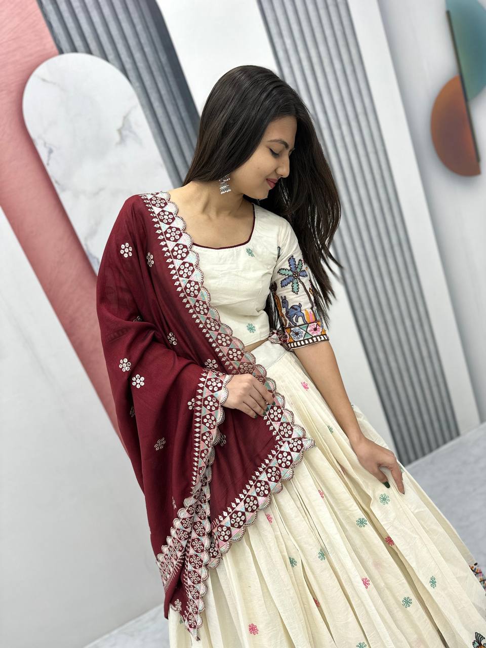 Varnika Pure Cotton Festival Lehenga Choli