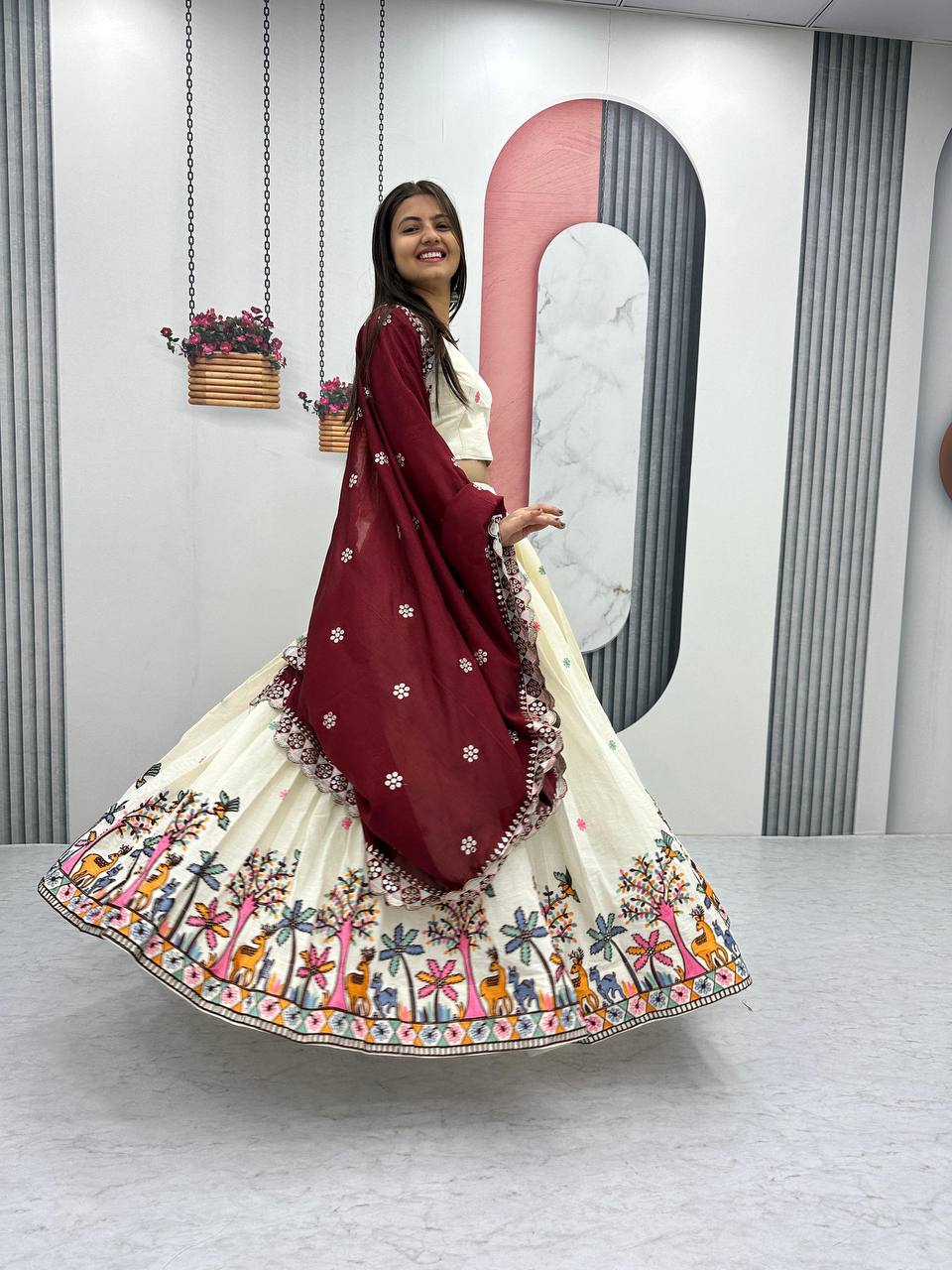 Varnika Pure Cotton Festival Lehenga Choli