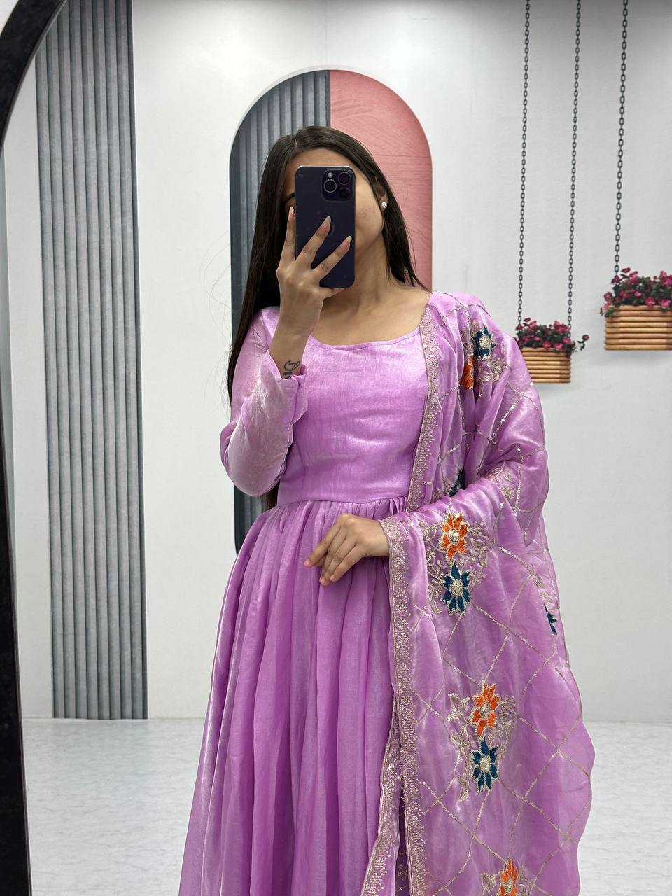 Tarini Designner Festival Embroidered Gown