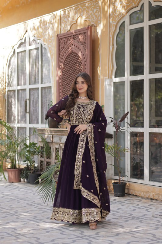 Floraya Traditional Faux Blooming Gown