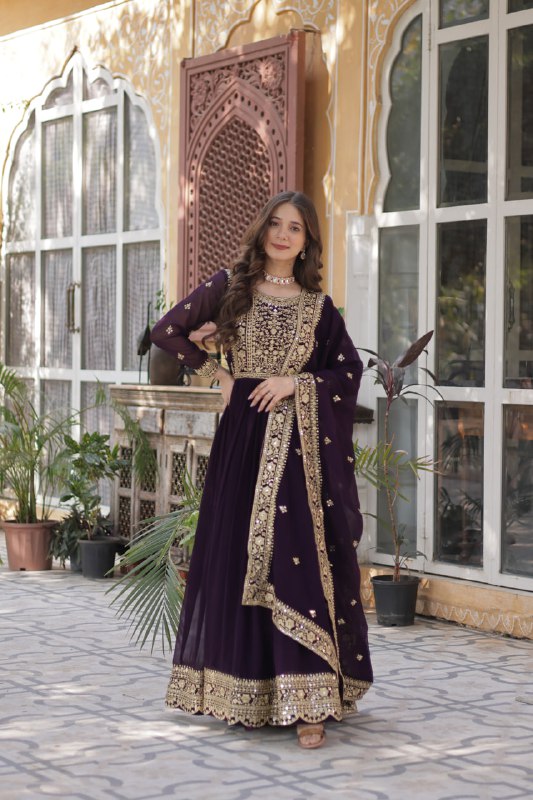 Floraya Traditional Faux Blooming Gown