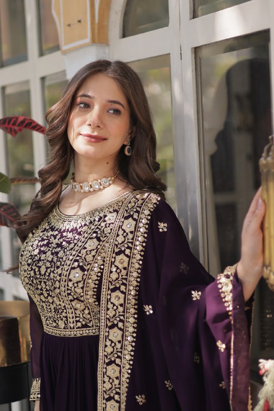 Floraya Traditional Faux Blooming Gown