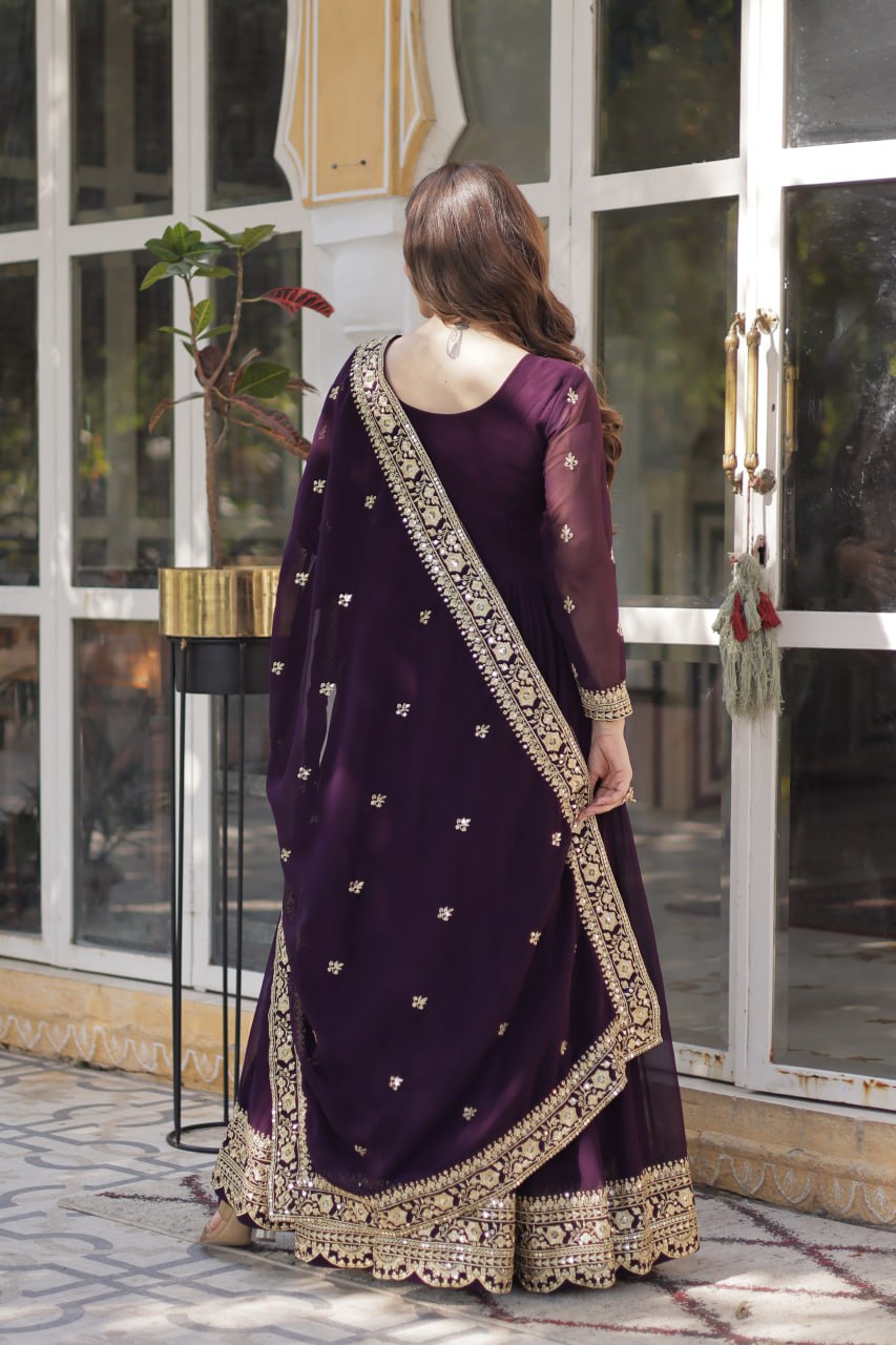 Floraya Traditional Faux Blooming Gown
