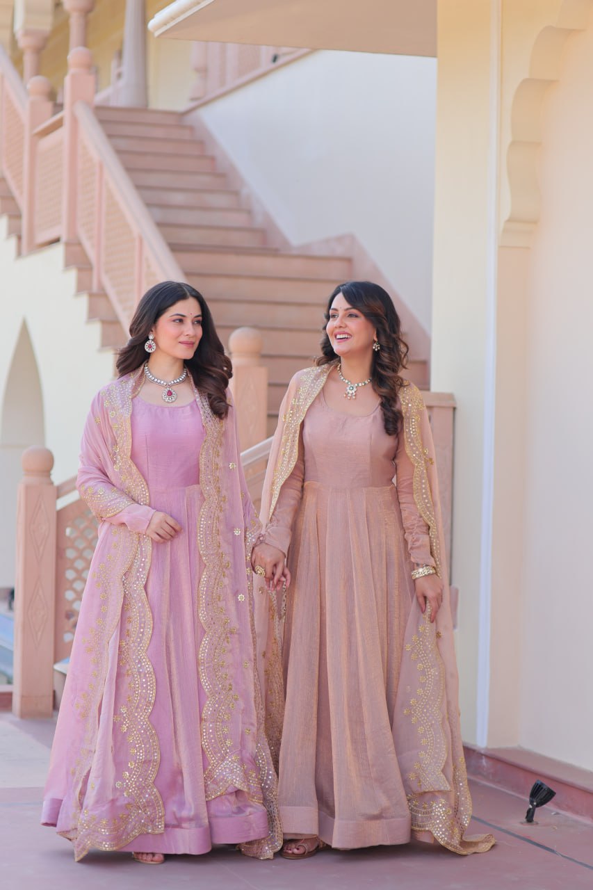 Jassica Royal Radiance Fendy Chiffon Gown