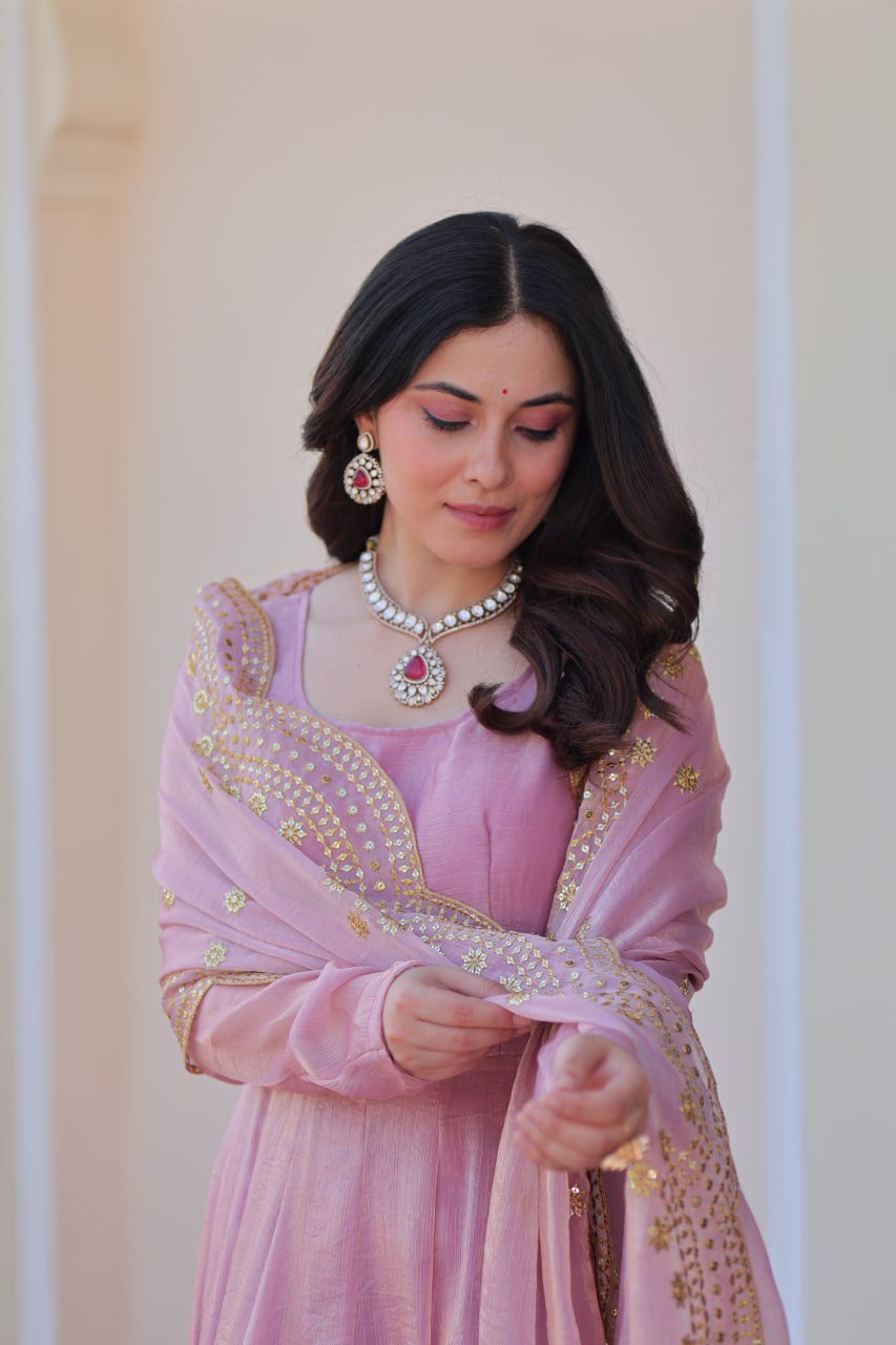 Jassica Royal Radiance Fendy Chiffon Gown