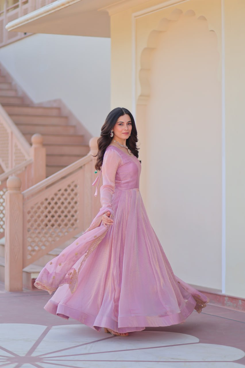 Jassica Royal Radiance Fendy Chiffon Gown