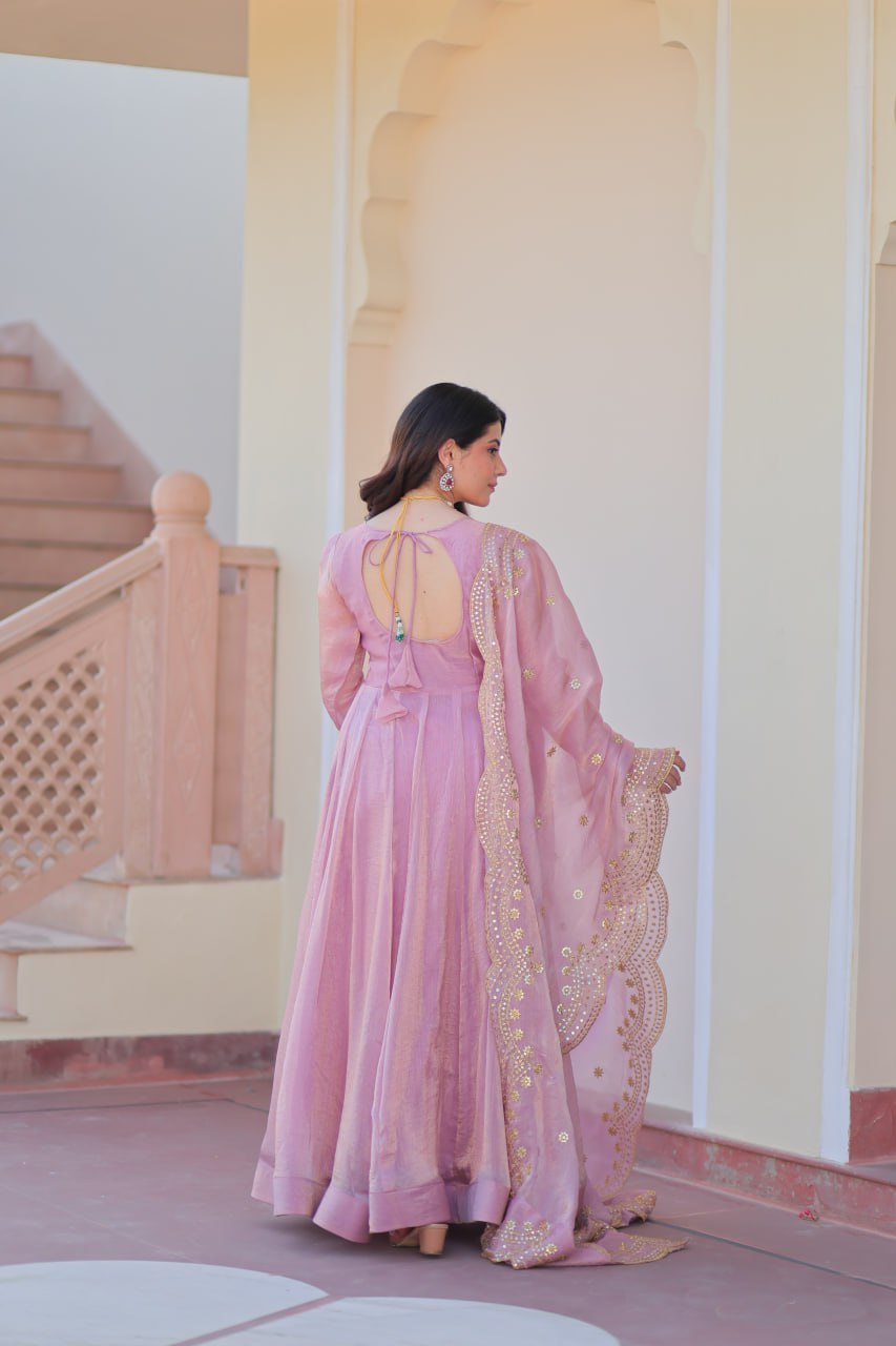 Jassica Royal Radiance Fendy Chiffon Gown
