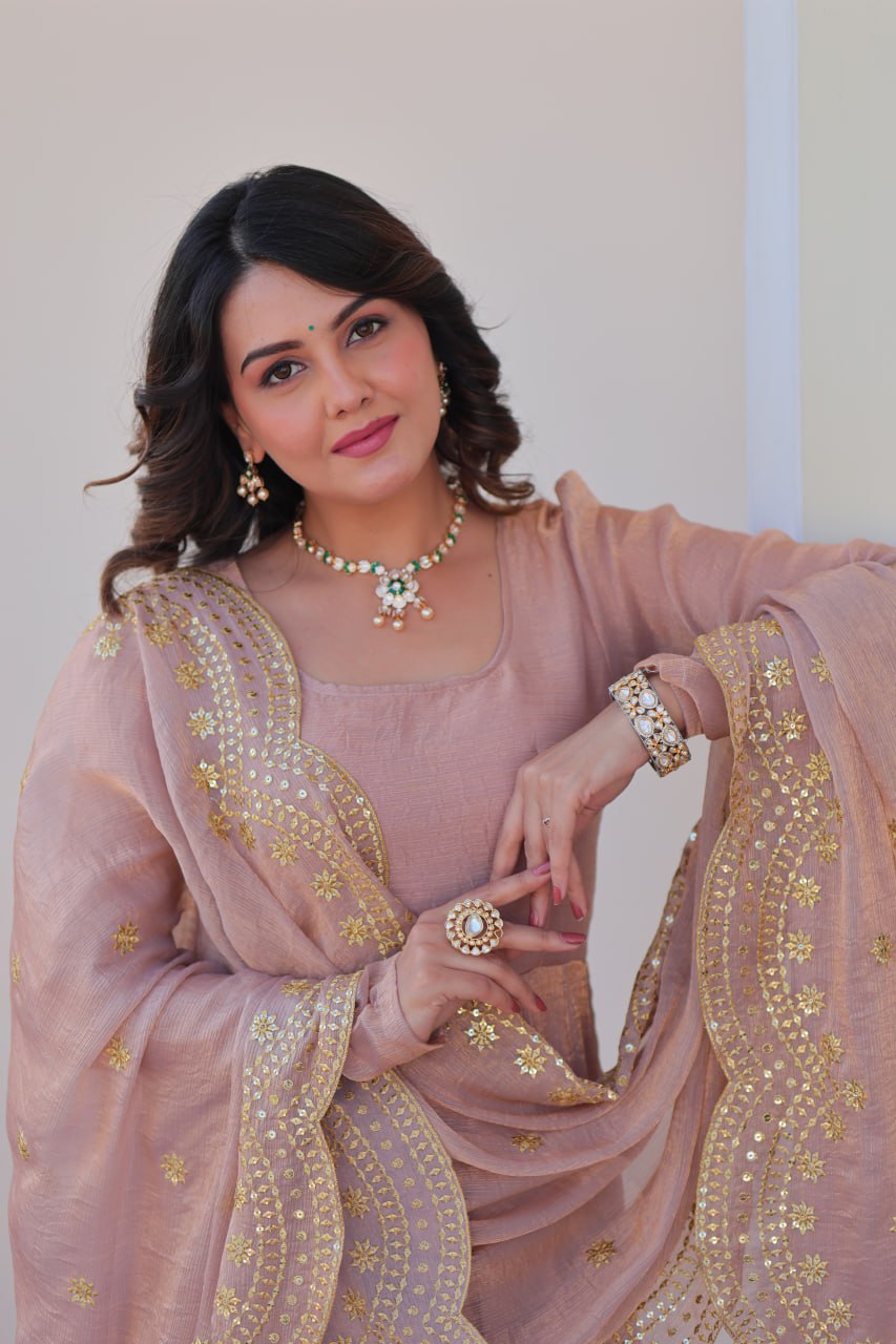 Jassica Royal Radiance Fendy Chiffon Gown