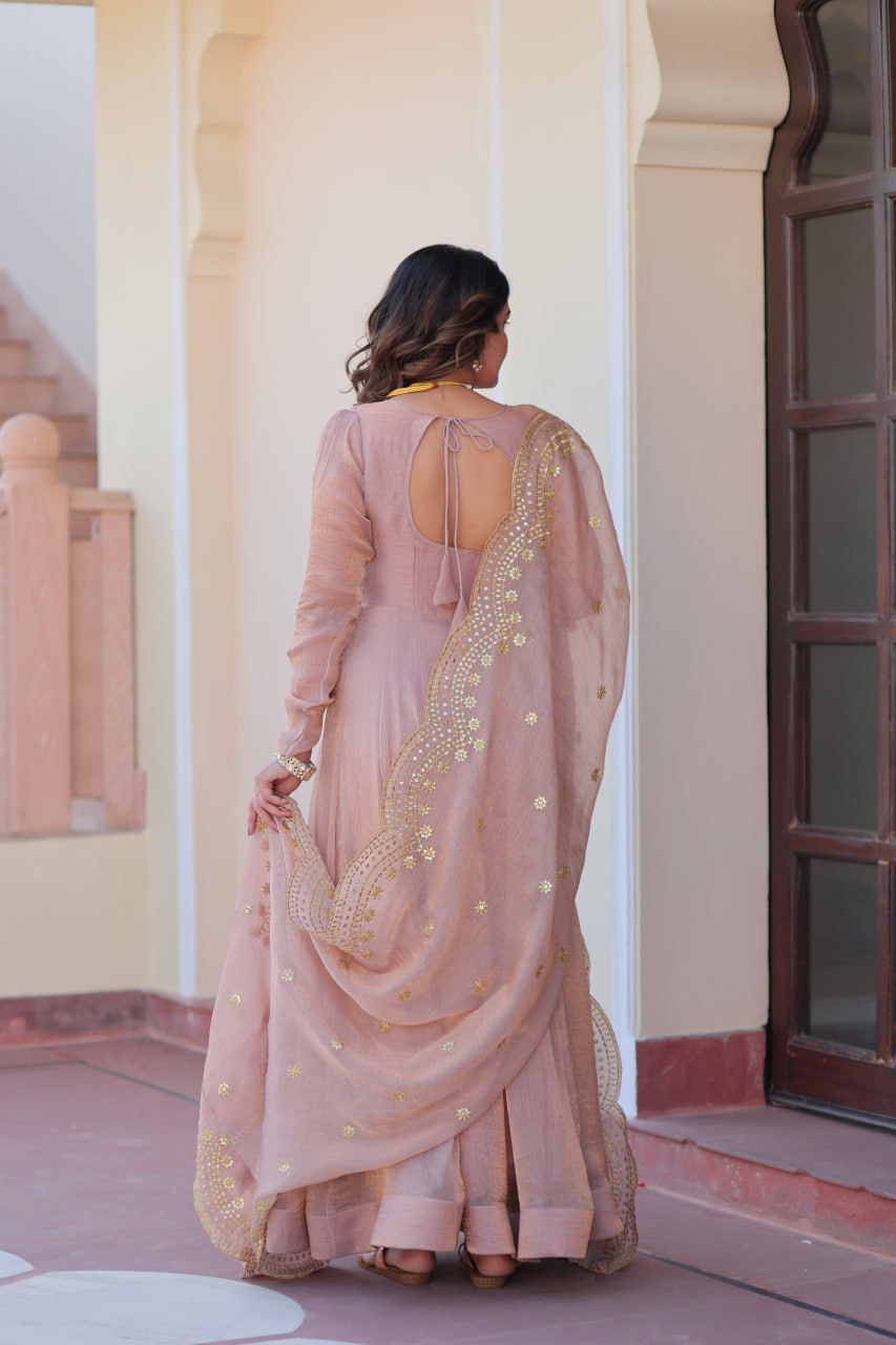 Jassica Royal Radiance Fendy Chiffon Gown