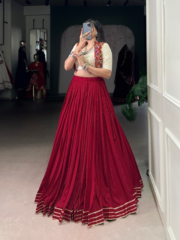 Ruby Grace Elegant Maroon Lehenga Set