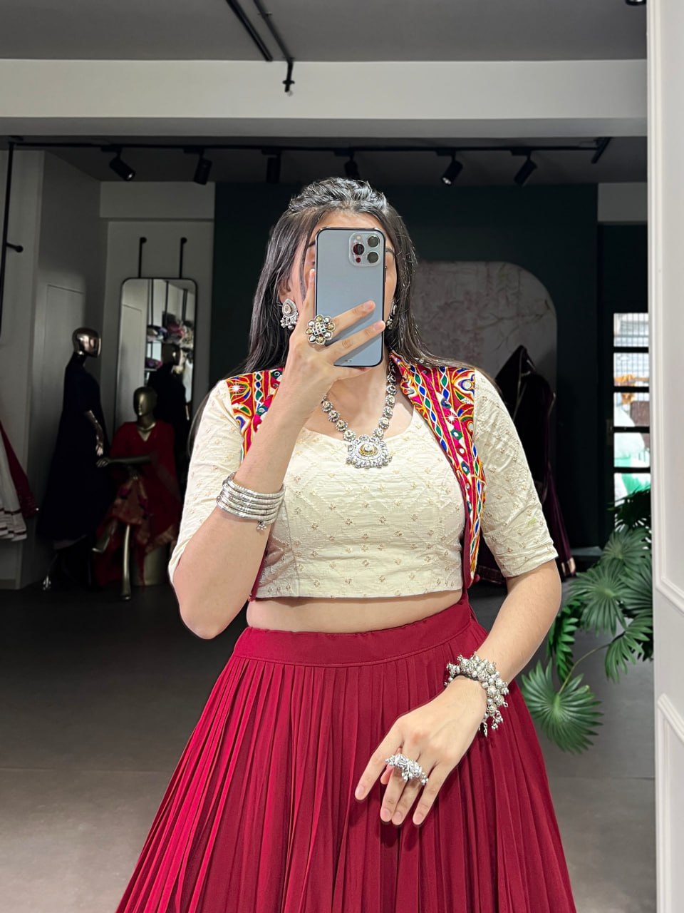 Ruby Grace Elegant Maroon Lehenga Set