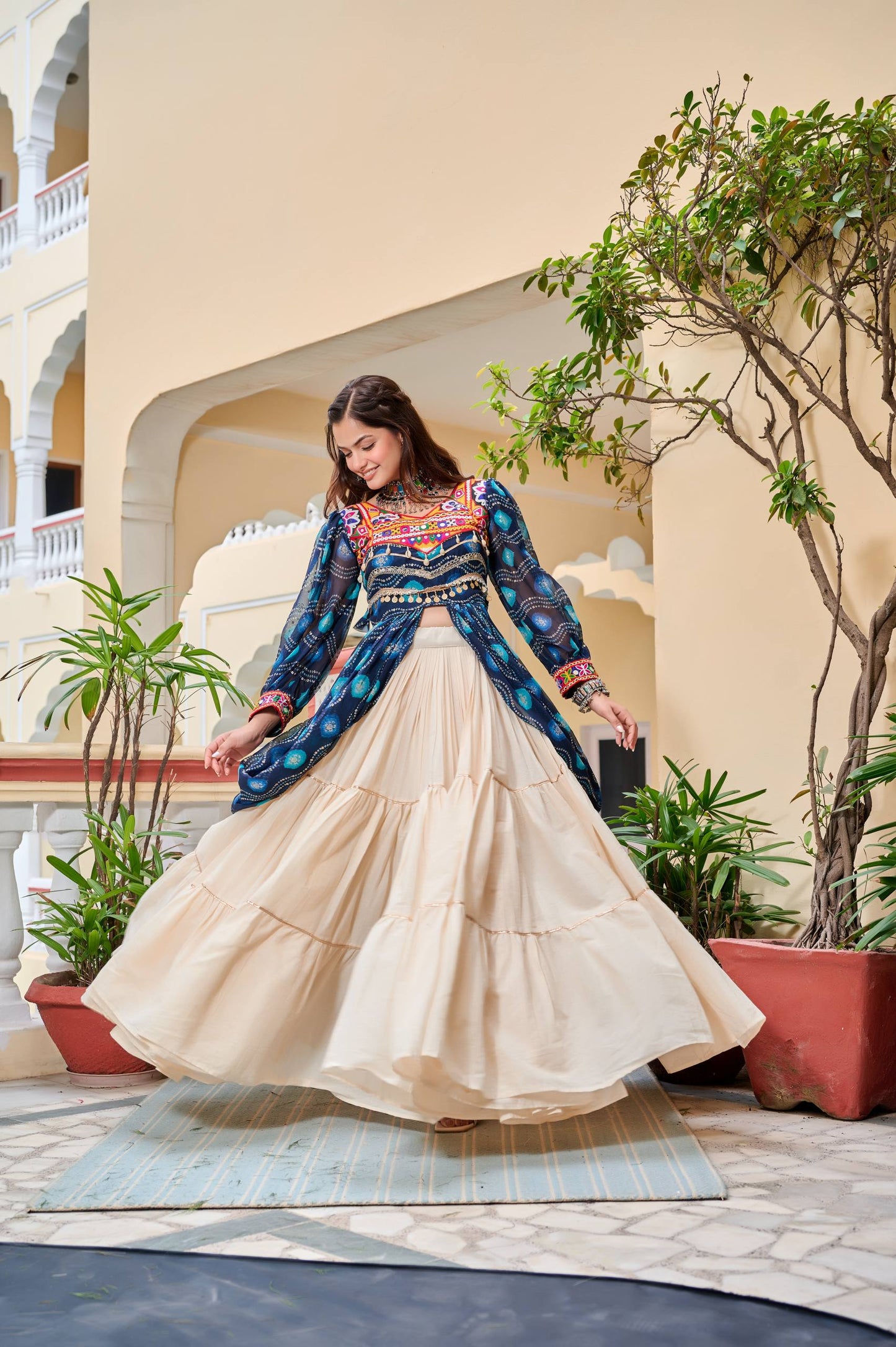 Ziya Garba Nights Festive Fusion Lehenga Choli