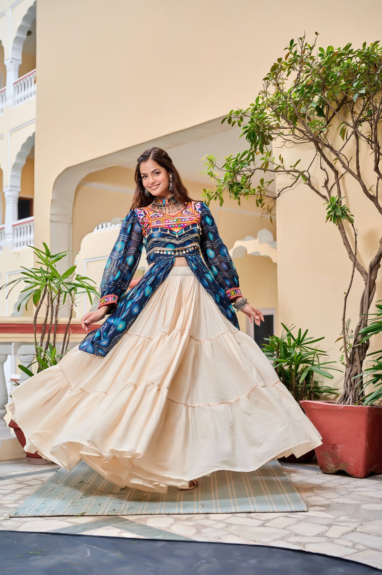 Ziya Garba Nights Festive Fusion Lehenga Choli