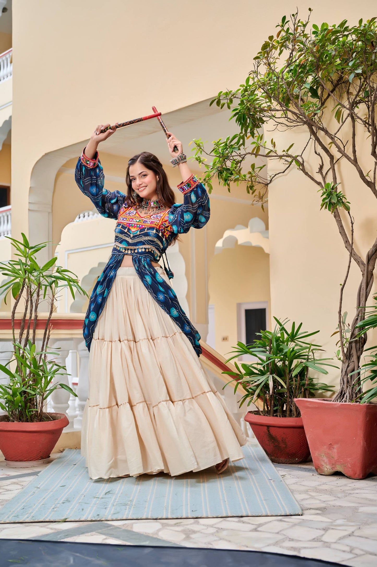 Ziya Garba Nights Festive Fusion Lehenga Choli