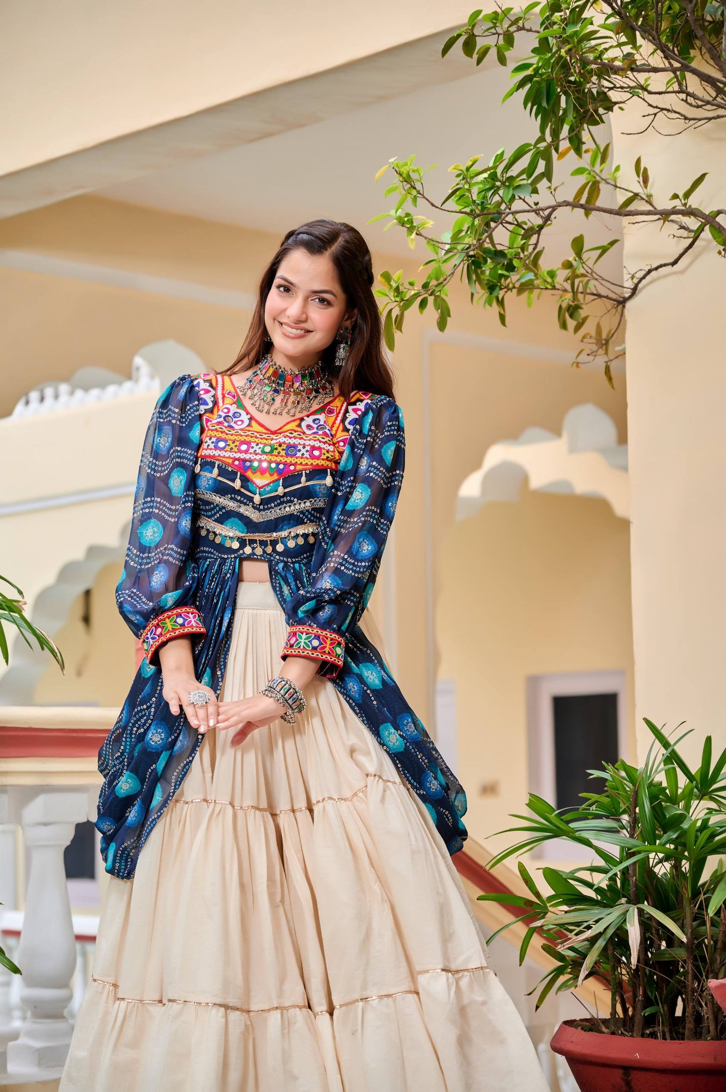 Ziya Garba Nights Festive Fusion Lehenga Choli