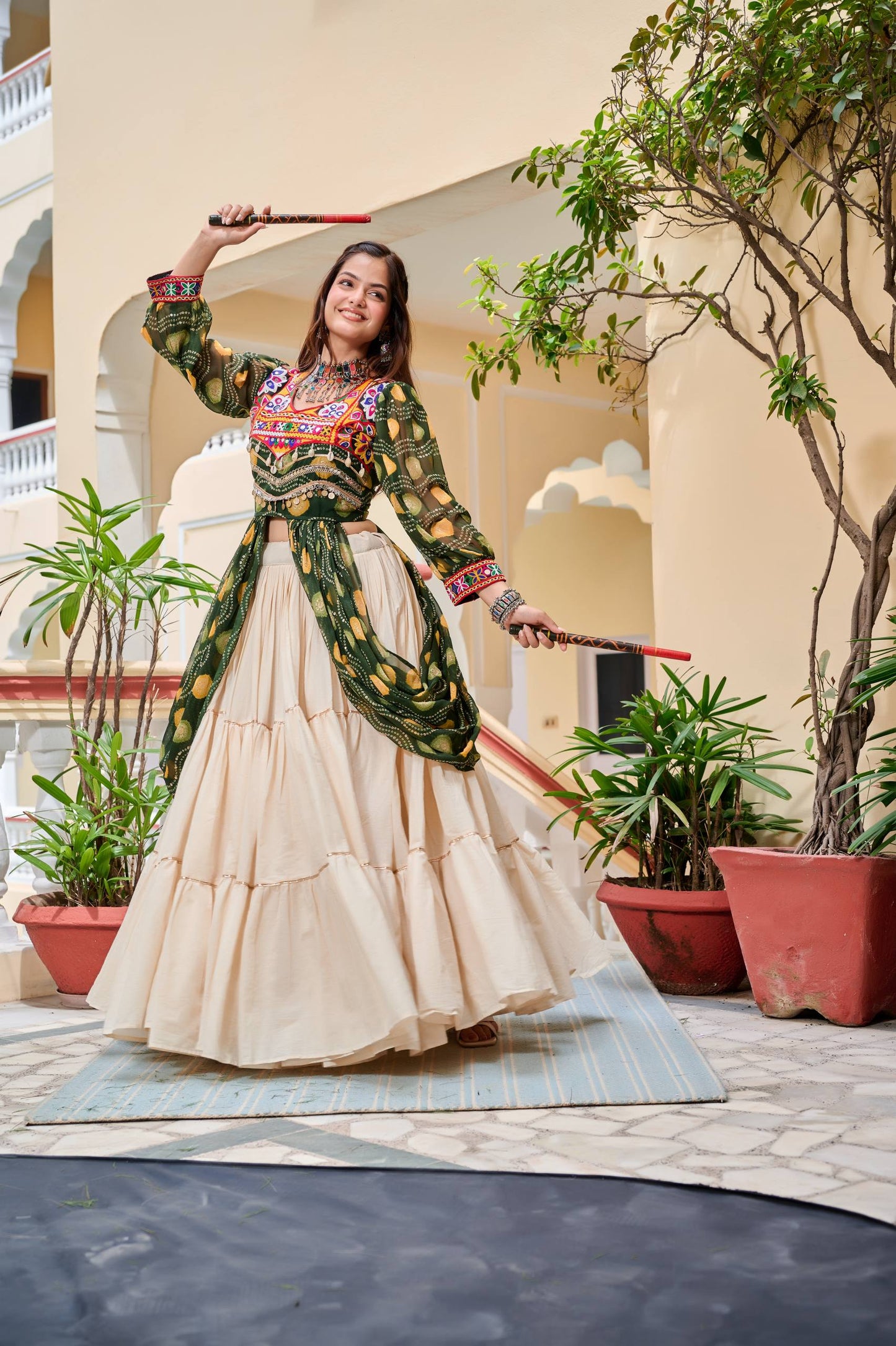 Ziya Garba Nights Festive Fusion Lehenga Choli