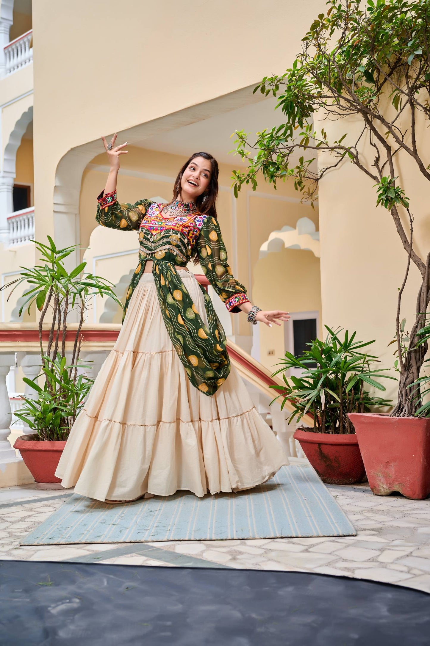Ziya Garba Nights Festive Fusion Lehenga Choli