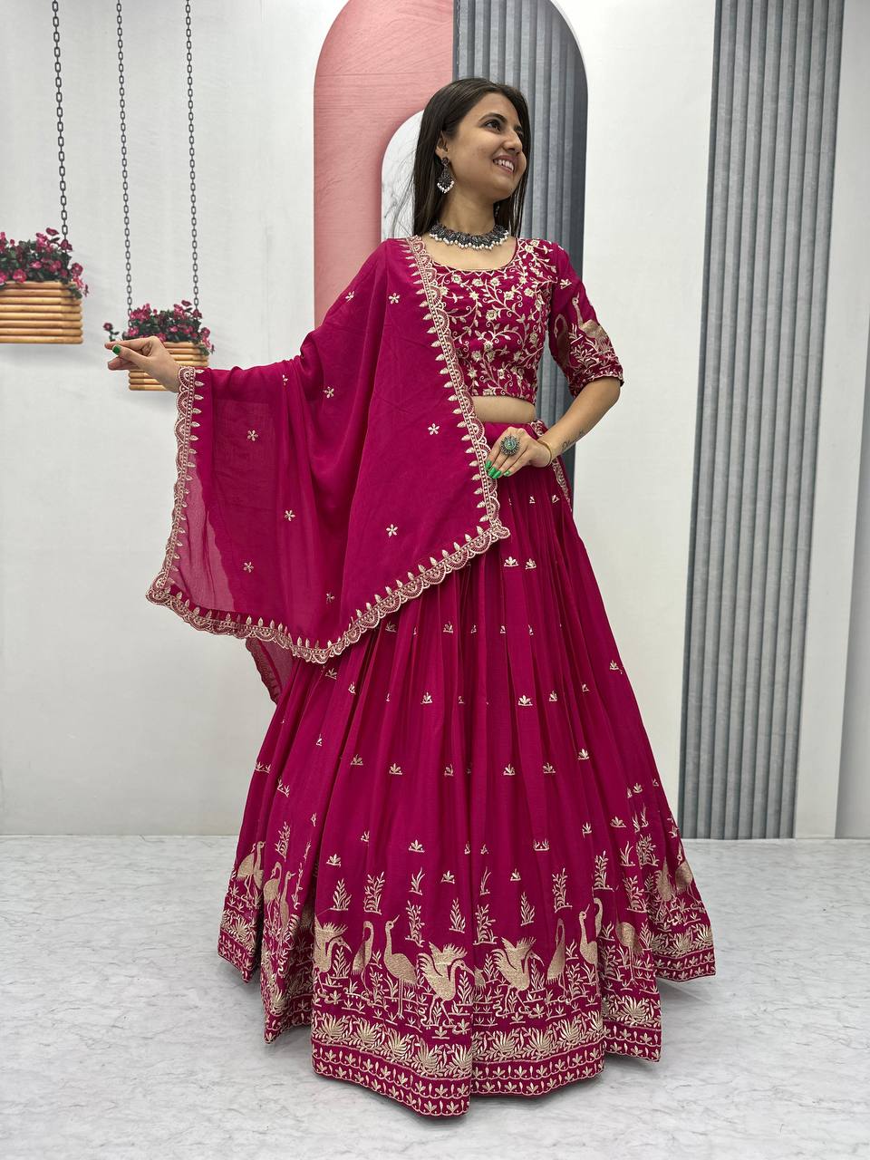 Ayana Designer EmbroideryThread Work Lehenga Choli