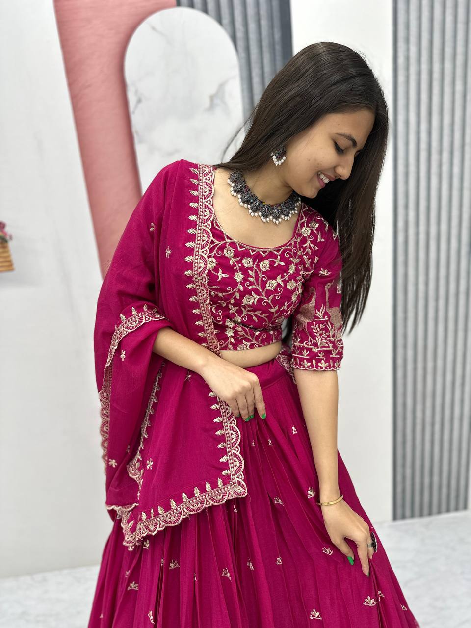 Ayana Designer EmbroideryThread Work Lehenga Choli