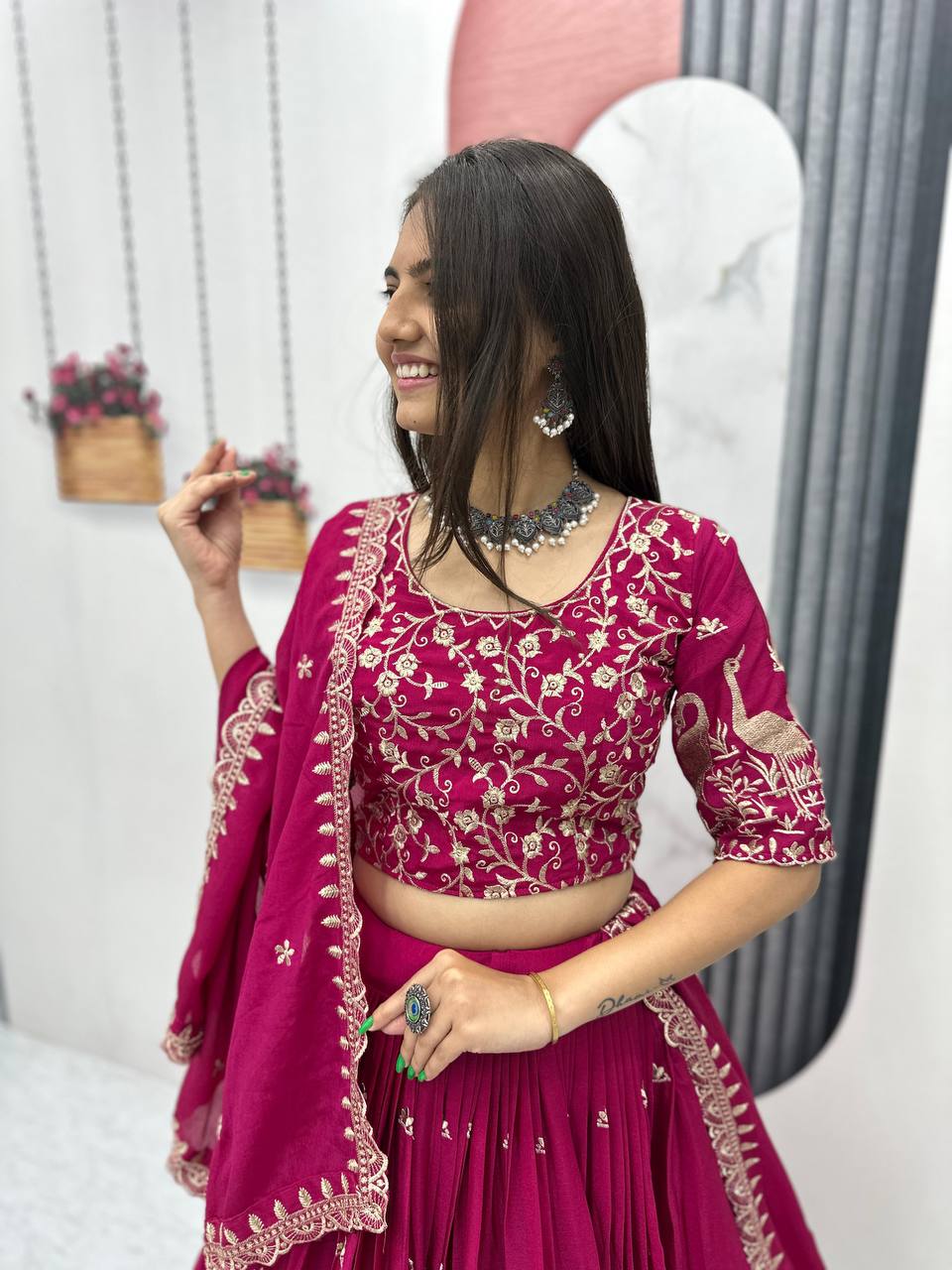 Ayana Designer EmbroideryThread Work Lehenga Choli