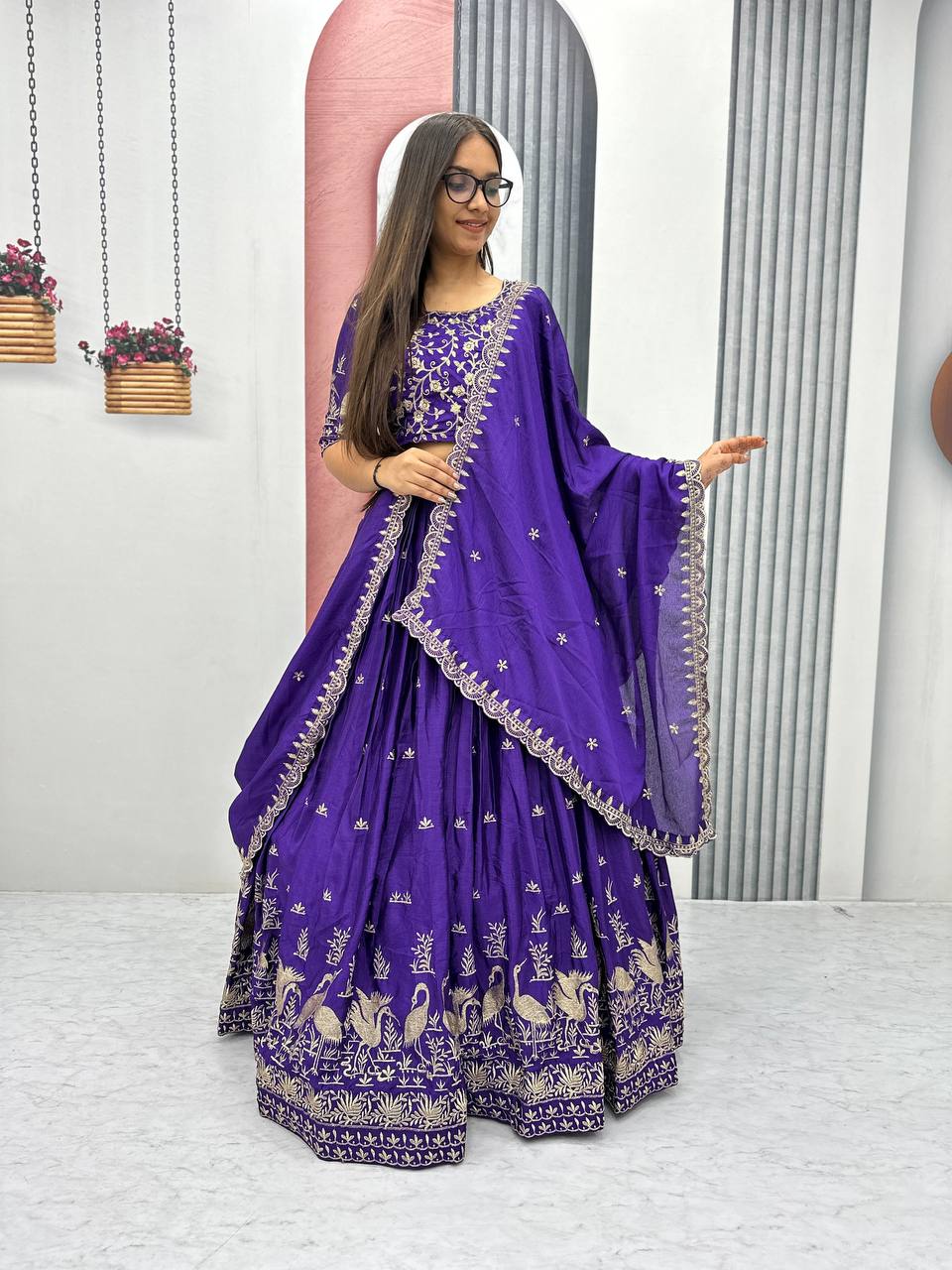 Ayana Designer EmbroideryThread Work Lehenga Choli