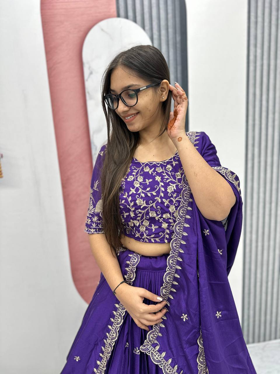 Ayana Designer EmbroideryThread Work Lehenga Choli