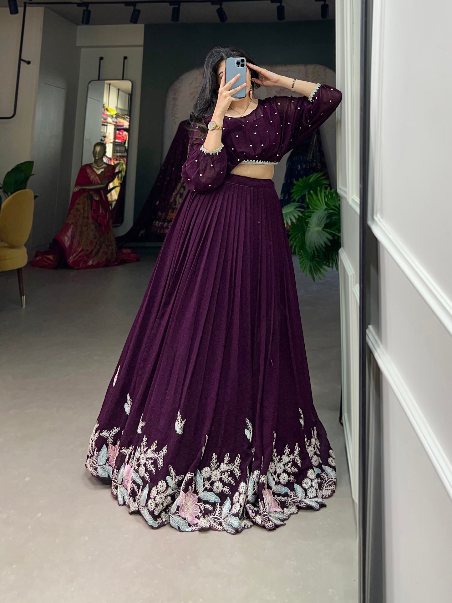 Tishya Butterfly Edition Georgette Co-ord Set