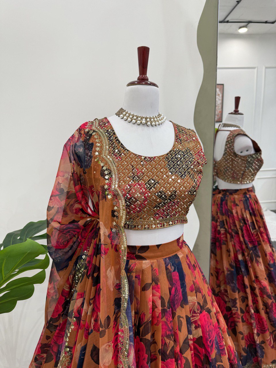 Nooraniyat Tabby Orgnza lehenga choli set