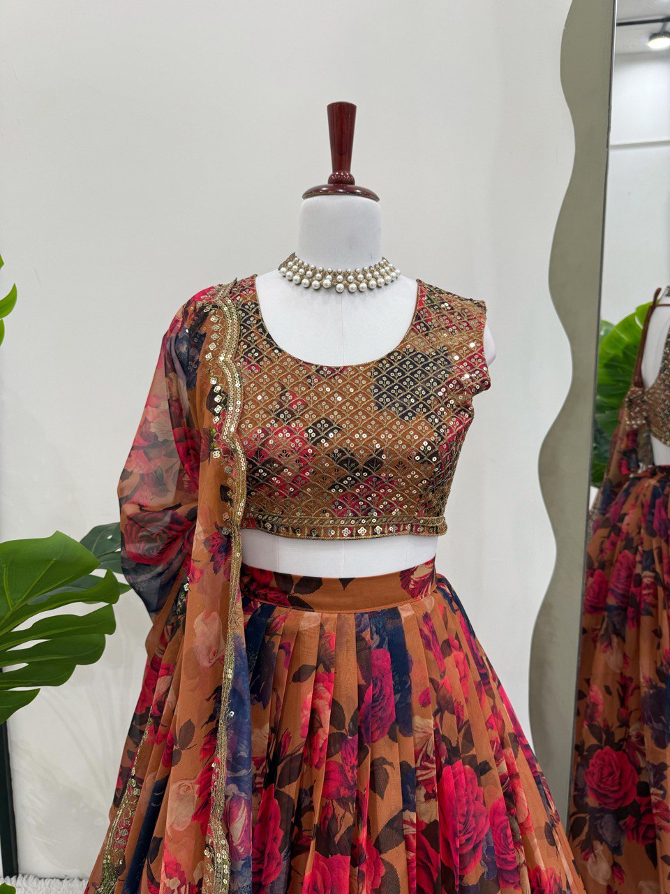 Nooraniyat Tabby Orgnza lehenga choli set