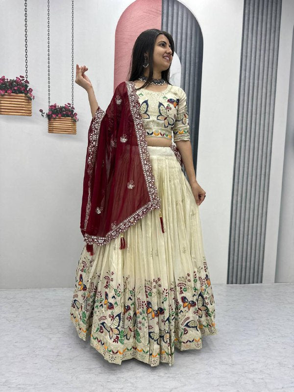 Butterfly Elegant Heavy Thread Lehenga Choli
