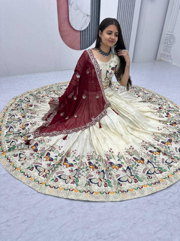 Butterfly Elegant Heavy Thread Lehenga Choli