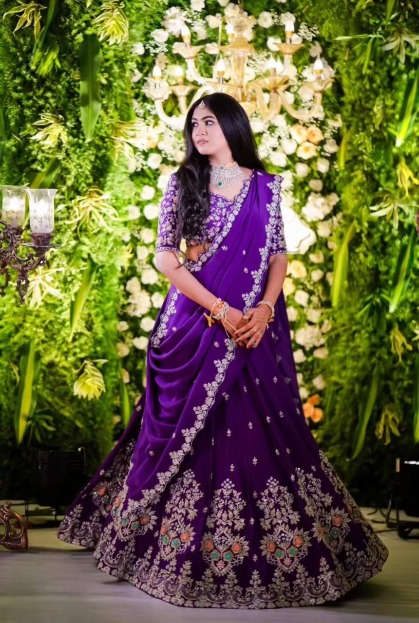 Zianya New Festival Heavy Embroidery Thread Lehenga Choli