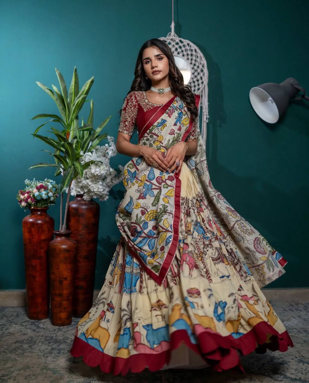 Vihana Designers Kalamkari Lehenga Choli