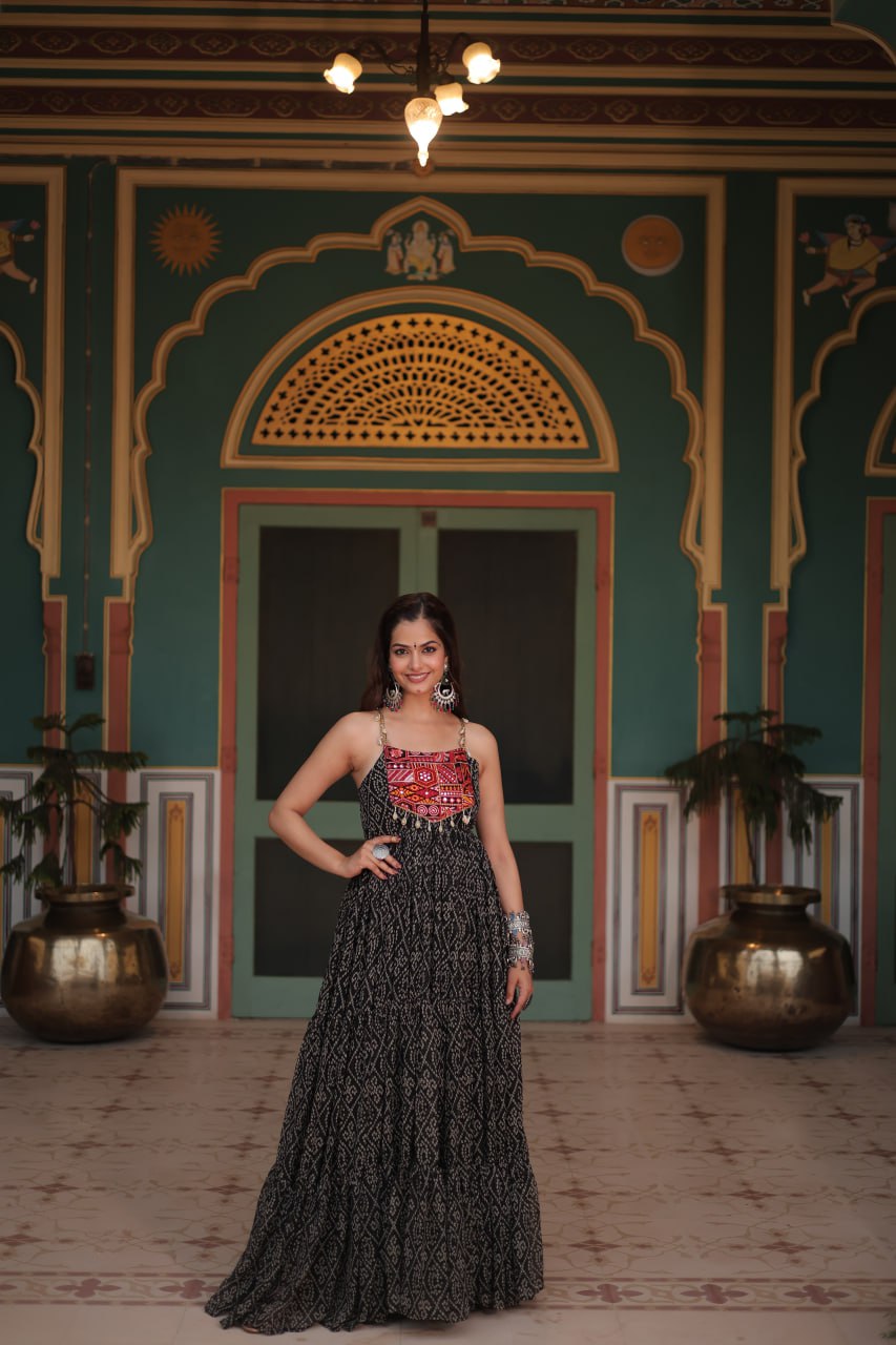 Rangilo Saawan Mirror Work Magic Garba Gown