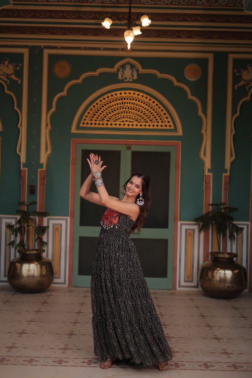 Rangilo Saawan Mirror Work Magic Garba Gown