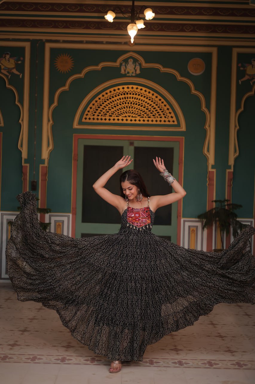 Rangilo Saawan Mirror Work Magic Garba Gown