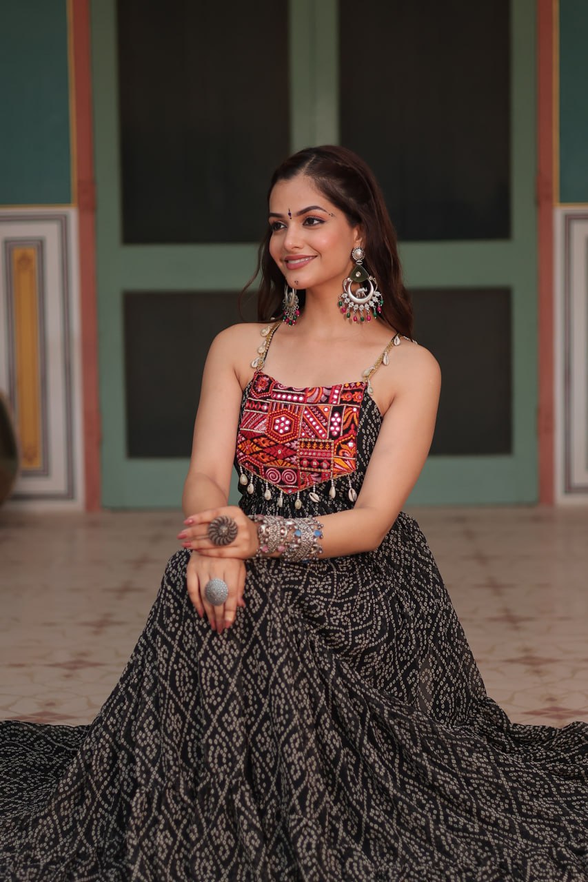 Rangilo Saawan Mirror Work Magic Garba Gown