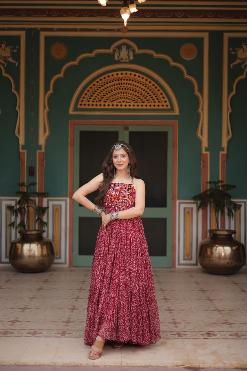 Rangilo Saawan Mirror Work Magic Garba Gown