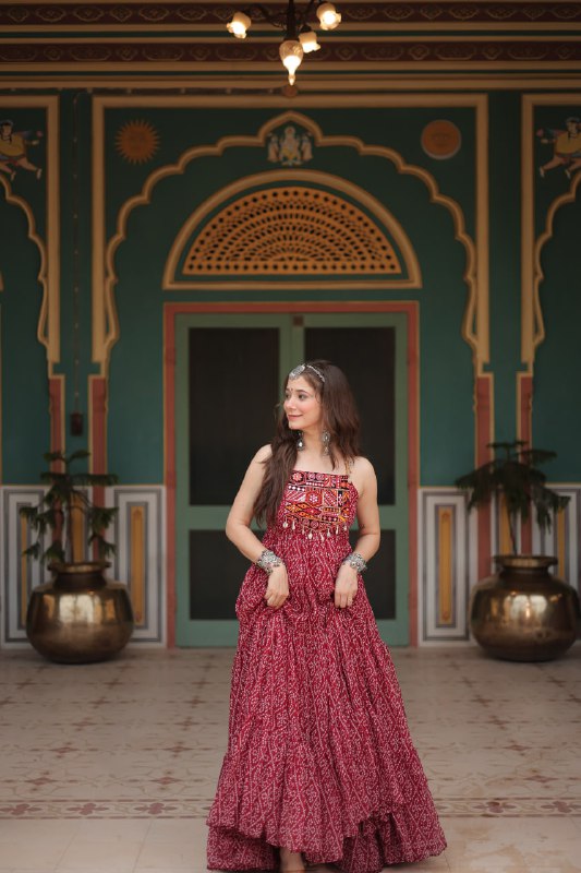 Rangilo Saawan Mirror Work Magic Garba Gown