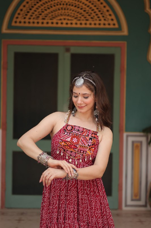 Rangilo Saawan Mirror Work Magic Garba Gown