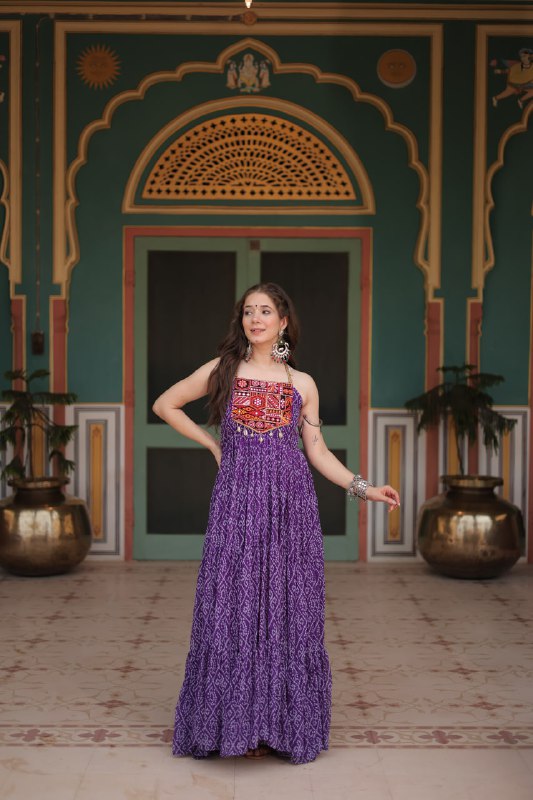 Rangilo Saawan Mirror Work Magic Garba Gown