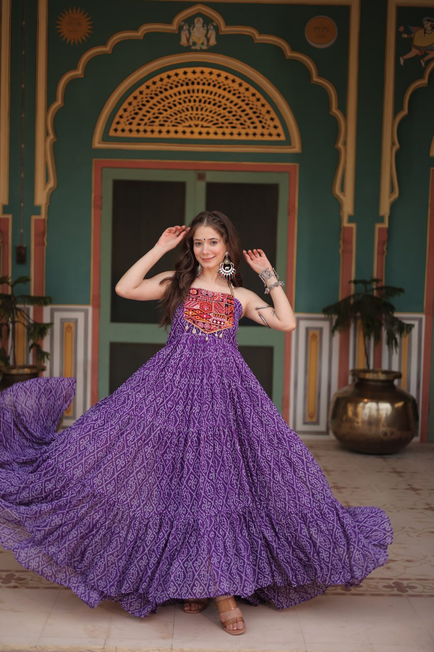 Rangilo Saawan Mirror Work Magic Garba Gown